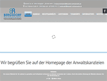 Tablet Screenshot of bergsdorf-rechtsanwaelte.de